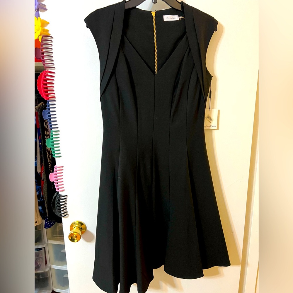 NWT Calvin Klein Black Dress Size 4